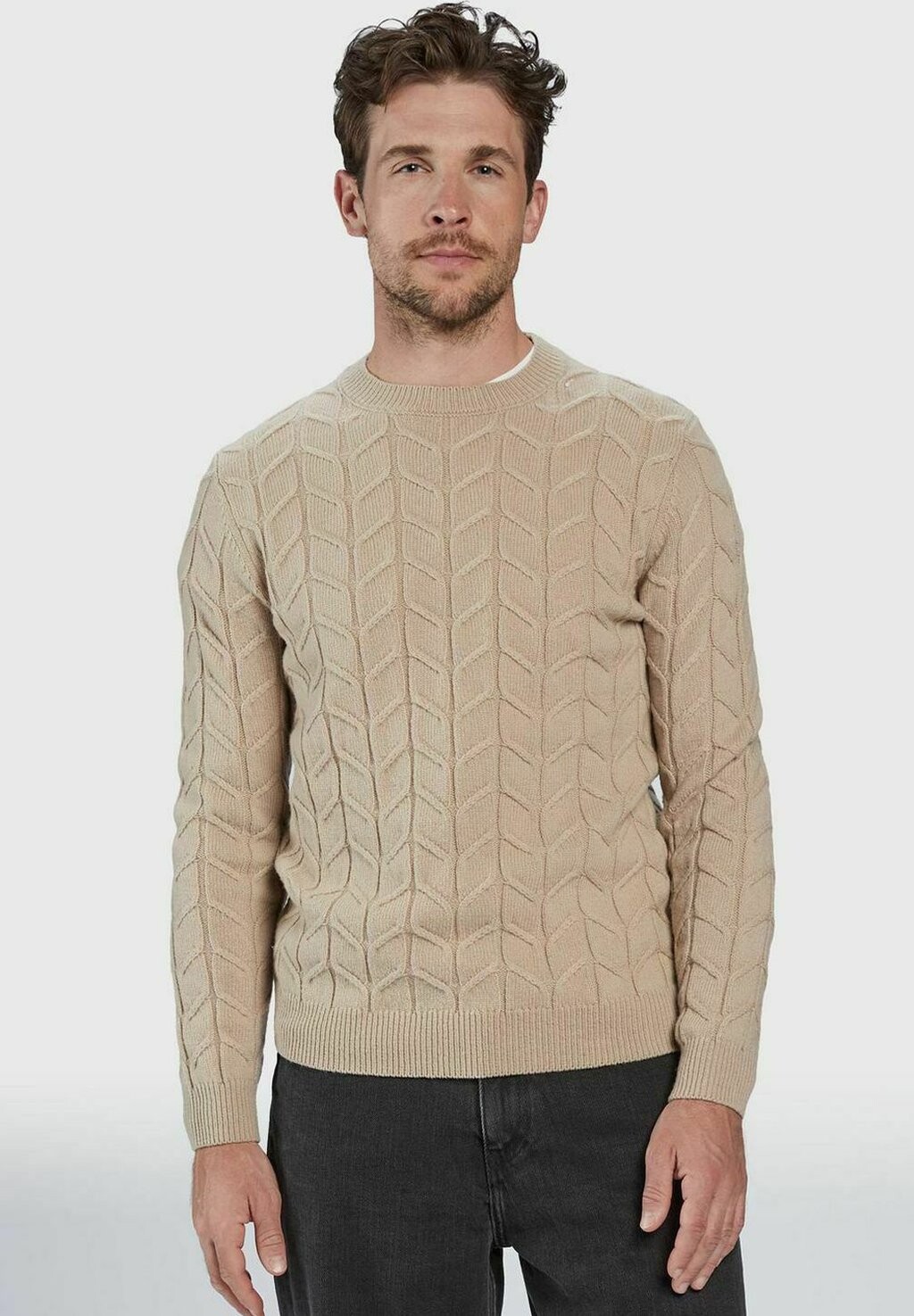 

Свитер Bertram O-Neck Gabba, цвет light sand