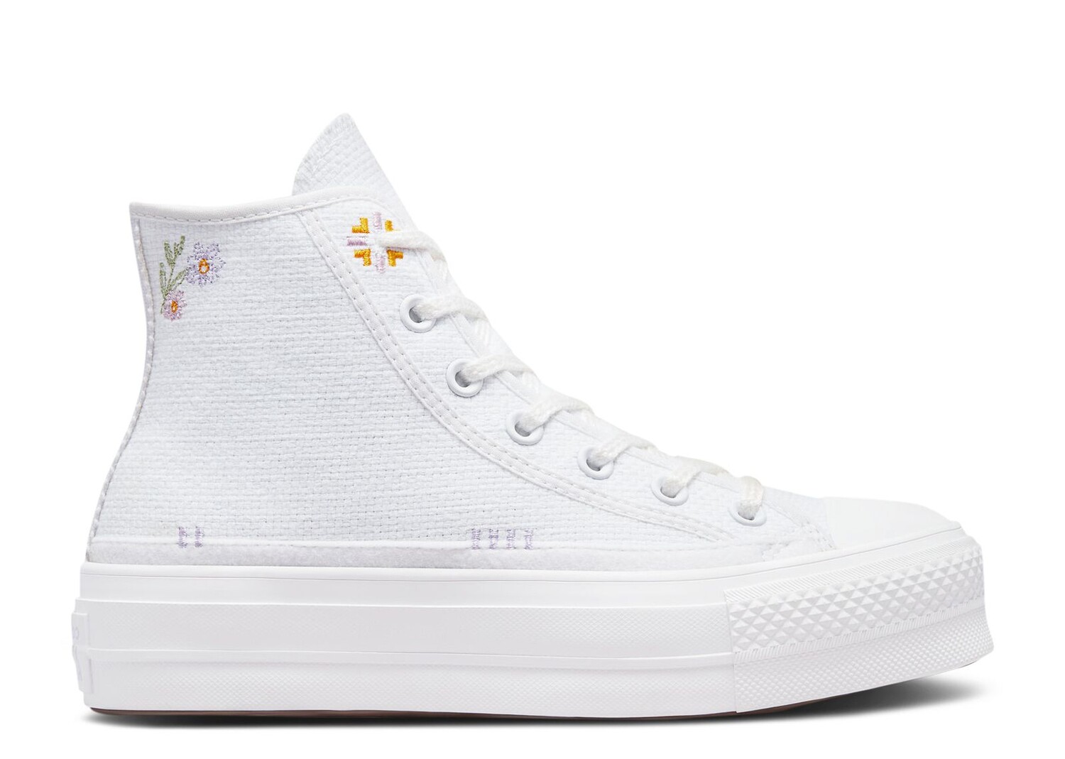 

Кроссовки Converse Wmns Chuck Taylor All Star Lift Platform High 'Autumn Embroidery - White', белый