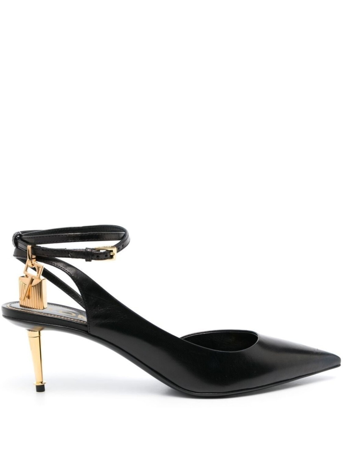 

TOM FORD туфли Padlock 55 с ремешком на пятке, черный