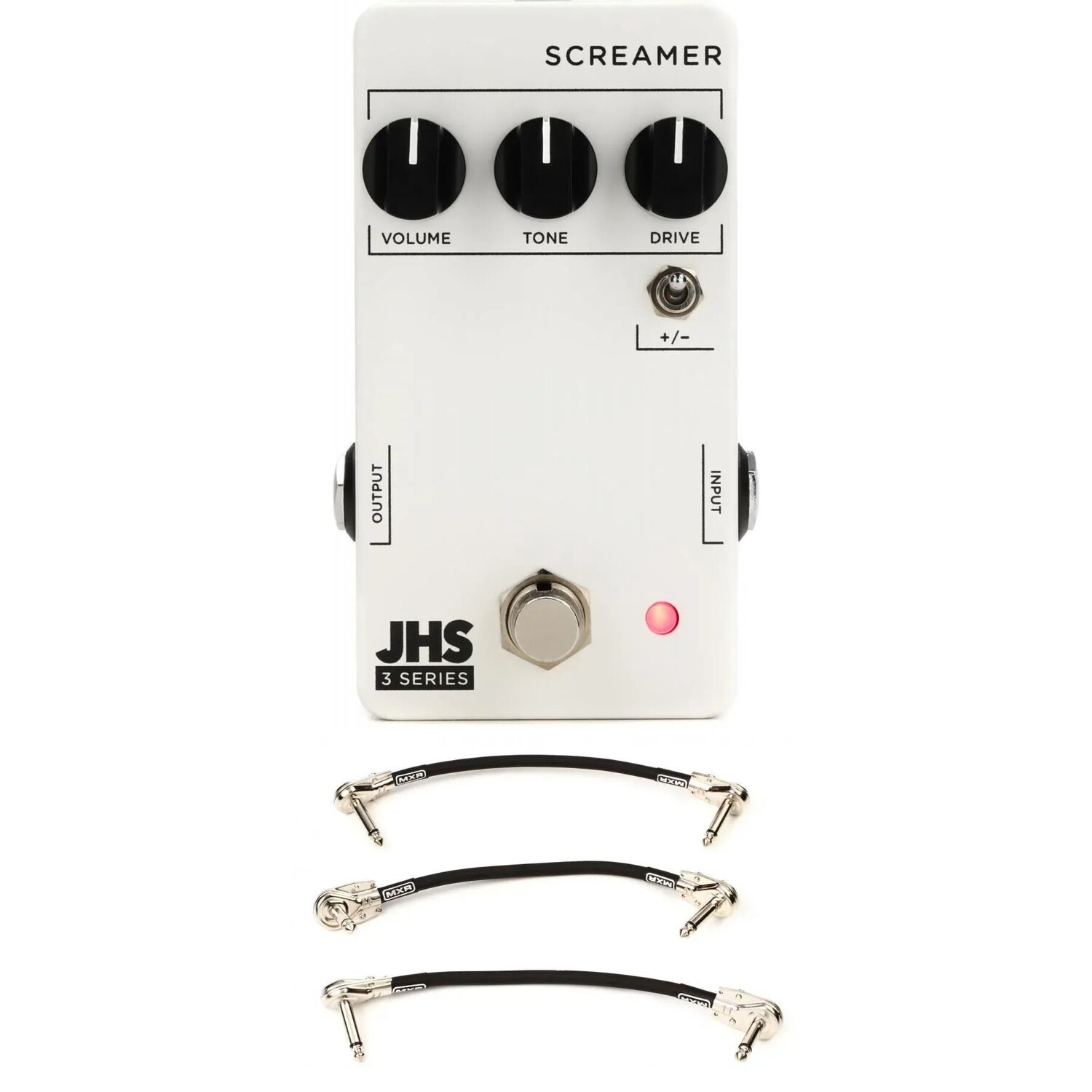 

Педаль Screamer серии JHS 3 с 3 патч-кабелями