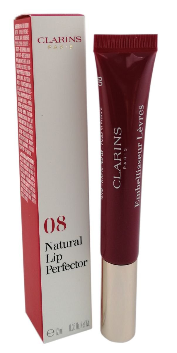 

Clarins, Instant Light Natural Lip Perfector, блеск для губ, оттенок 08 Plum Shimmer, 12 мл