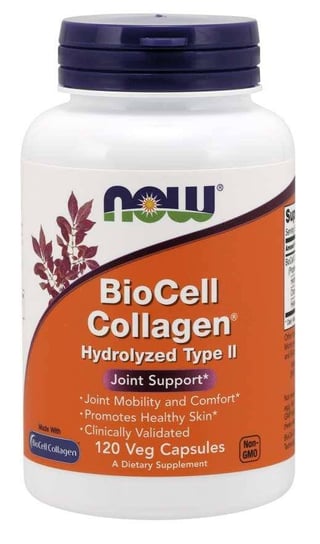 BioCell Collagen - гидролизованный коллаген II типа + хондроитин + гиалуроновая кислота (120 капсул) Now Foods now foods коллаген biocell гидролизованный ii типа 120 вегетарианских капсул