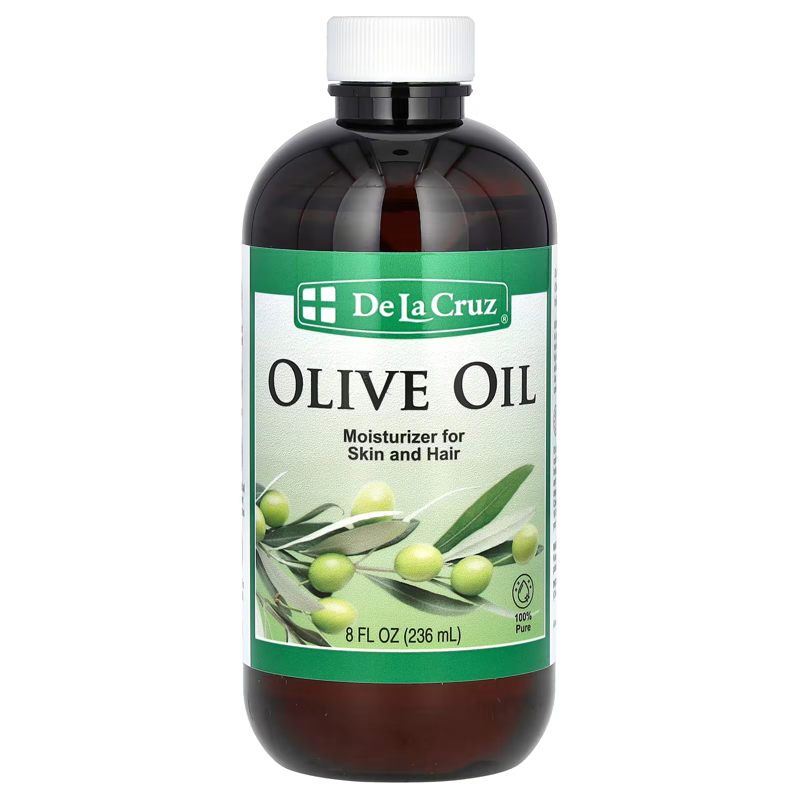 Оливковое масло De La Cruz, 8 жидких унций (236 мл) jason natural чистое натуральное масло для кожи максимально эффективный витамин е 45 000 ме 59 мл 2 жидких унции