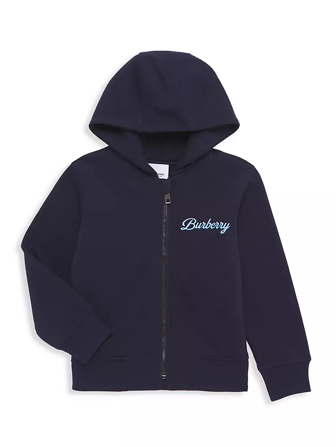 

Толстовка на молнии с логотипом Little Boy's & Boy's Sutton Burberry, синий
