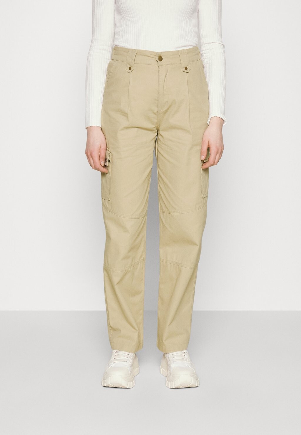 

Брюки ONLY Saige Cargo Pant, оксфорд светло-коричневый, Коричневый;серый