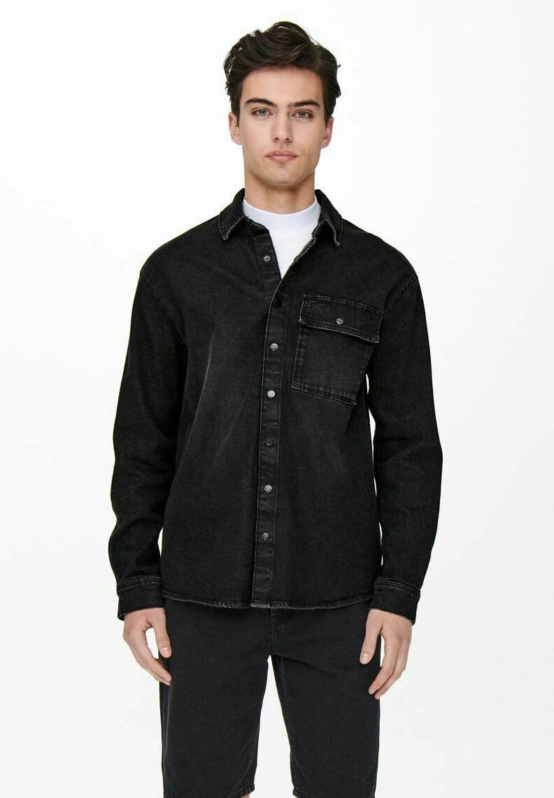 

Джинсовая куртка Only & Sons, цвет black denim