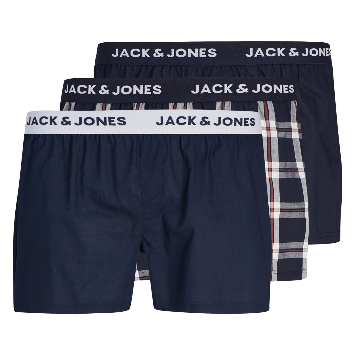 

Боксеры Jack & Jones Web-Boxershorts 3 шт, темно-синий