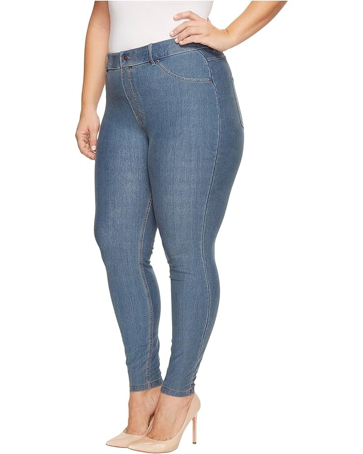 

Джинсы HUE Plus Size Essential Denim Leggings, цвет Stone Acid Wash