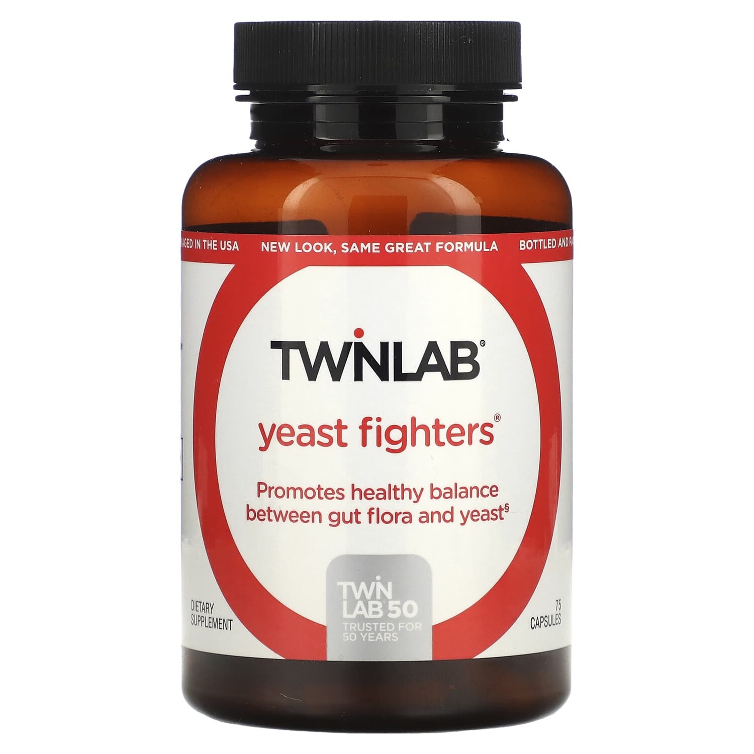 

Yeast Fighters, 75 капсул, Twinlab