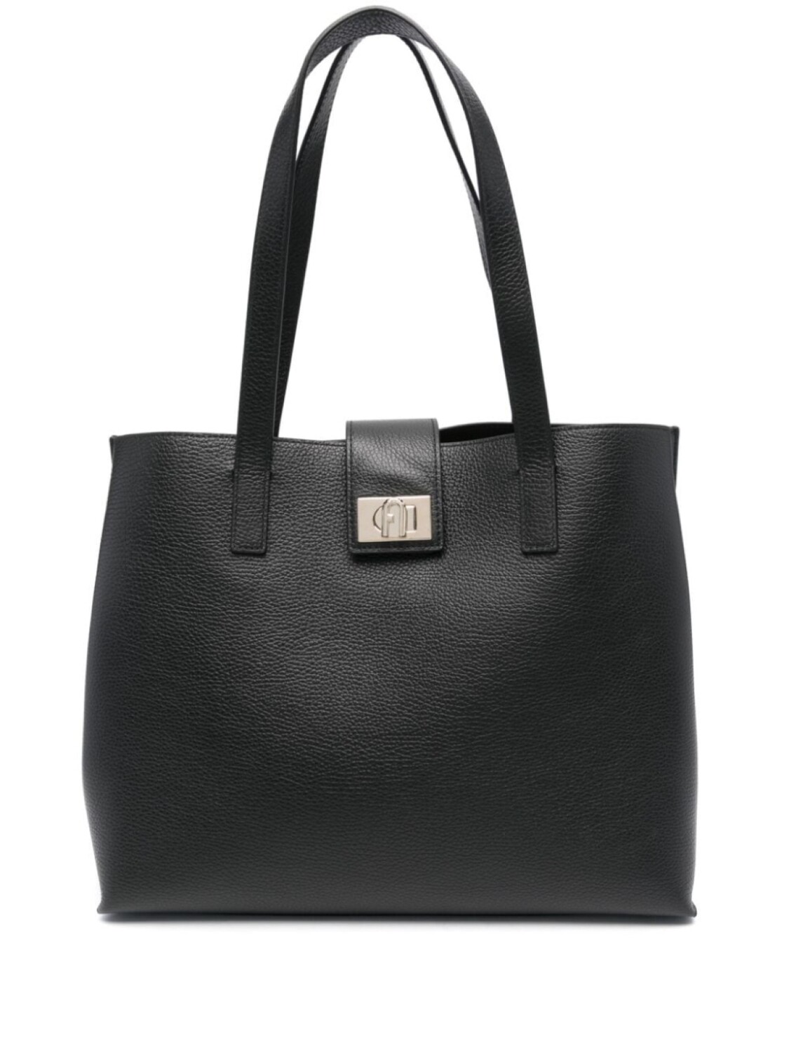 

Furla сумка-тоут с пряжкой-логотипом, черный