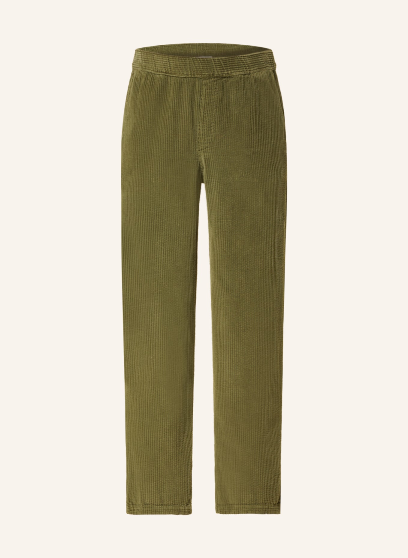 Вельветовые брюки American Vintage im Jogging-Stil, оливковый