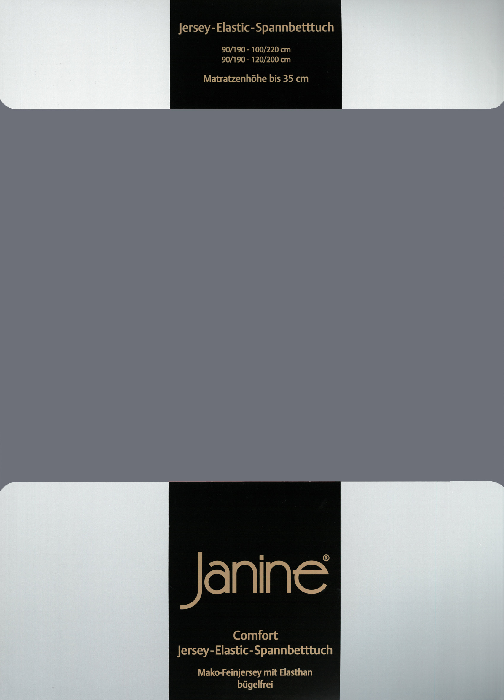 Простыня Janine Elastic Jersey, цвет opalgrau