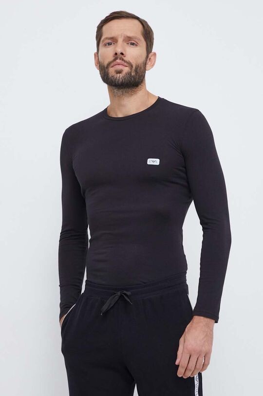 

Футболка с длинными рукавами Emporio Armani Underwear, черный