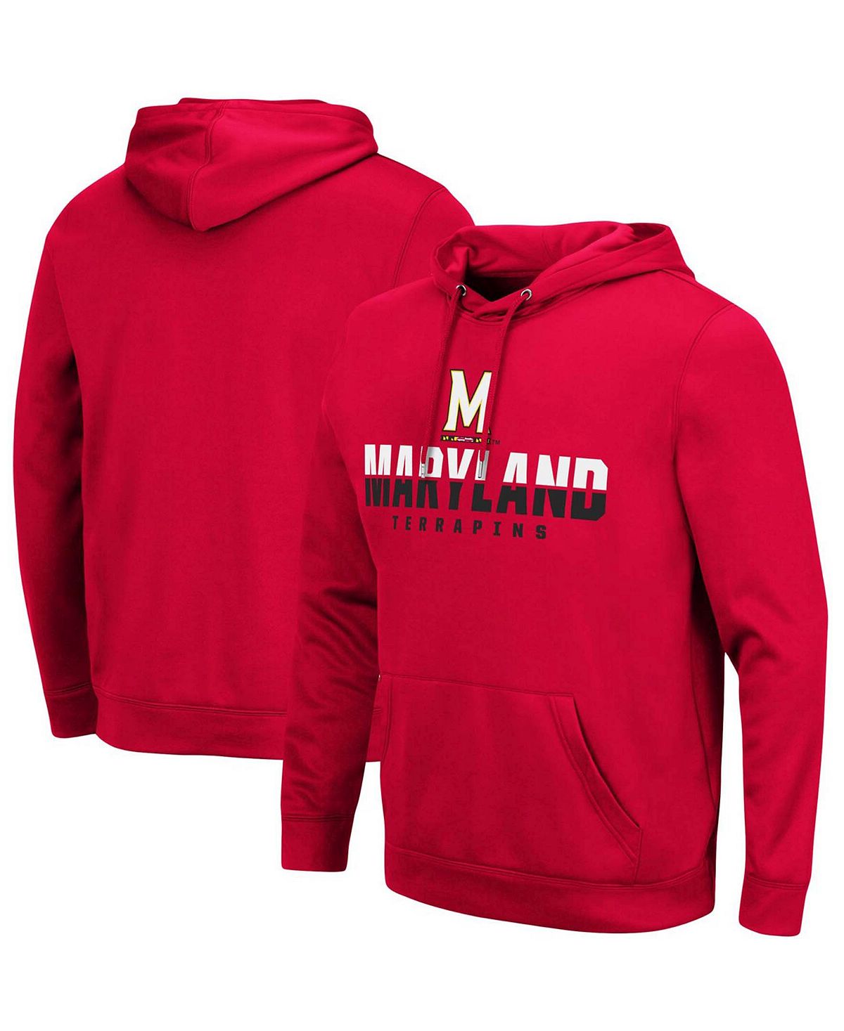 Мужской красный пуловер с капюшоном Maryland Terrapins Lantern Colosseum
