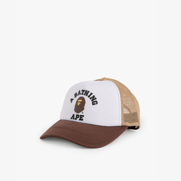 

Бейсболка с сетчатым принтом College-Logo A Bathing Ape, бежевый