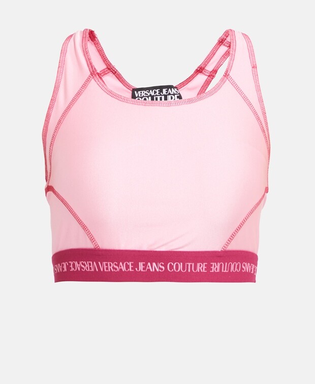 

Укороченный топ Versace Jeans Couture, мягкий бежевый