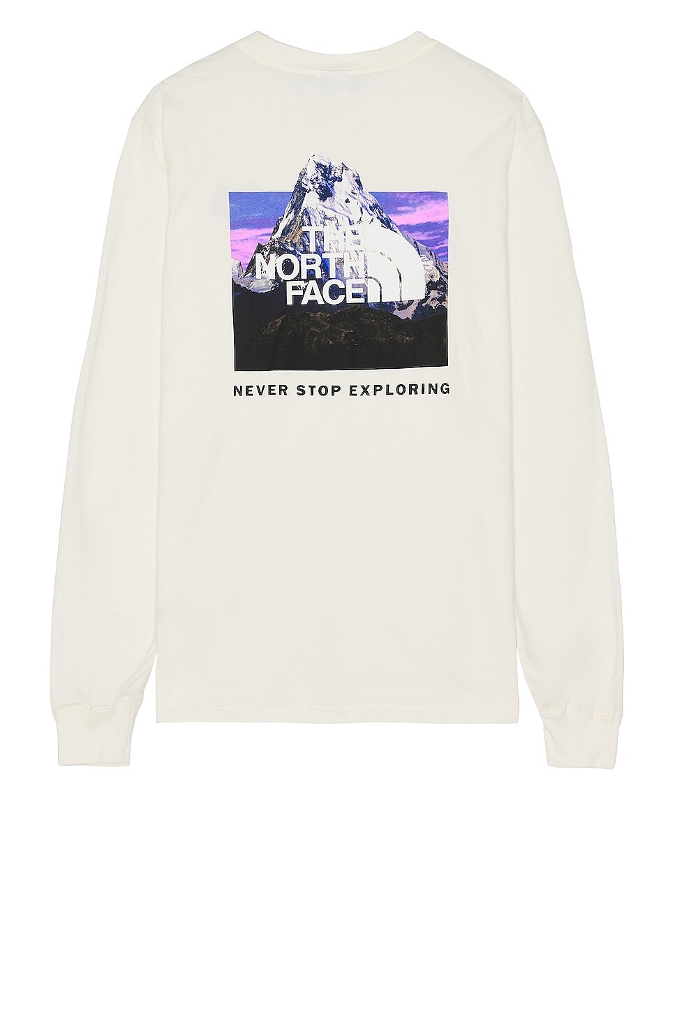 

Футболка The North Face Long Sleeve Box Nse, цвет Gardenia White, Photo Real & Graphics