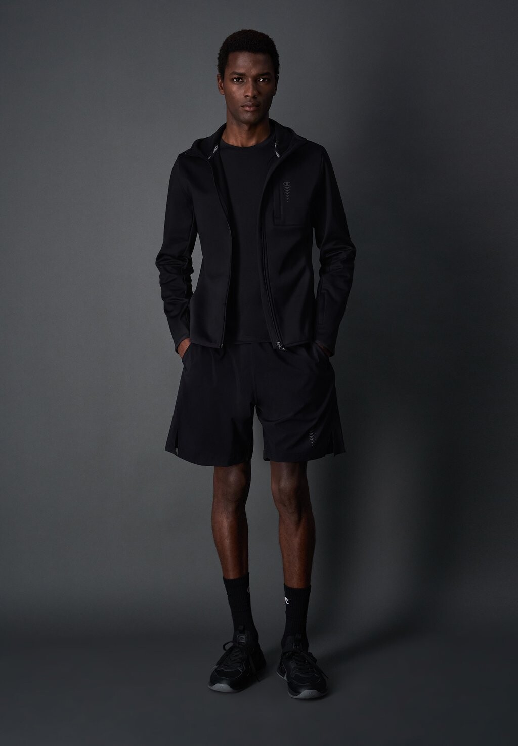 

Толстовка на молнии C-Tech Hooded Full Champion, черный