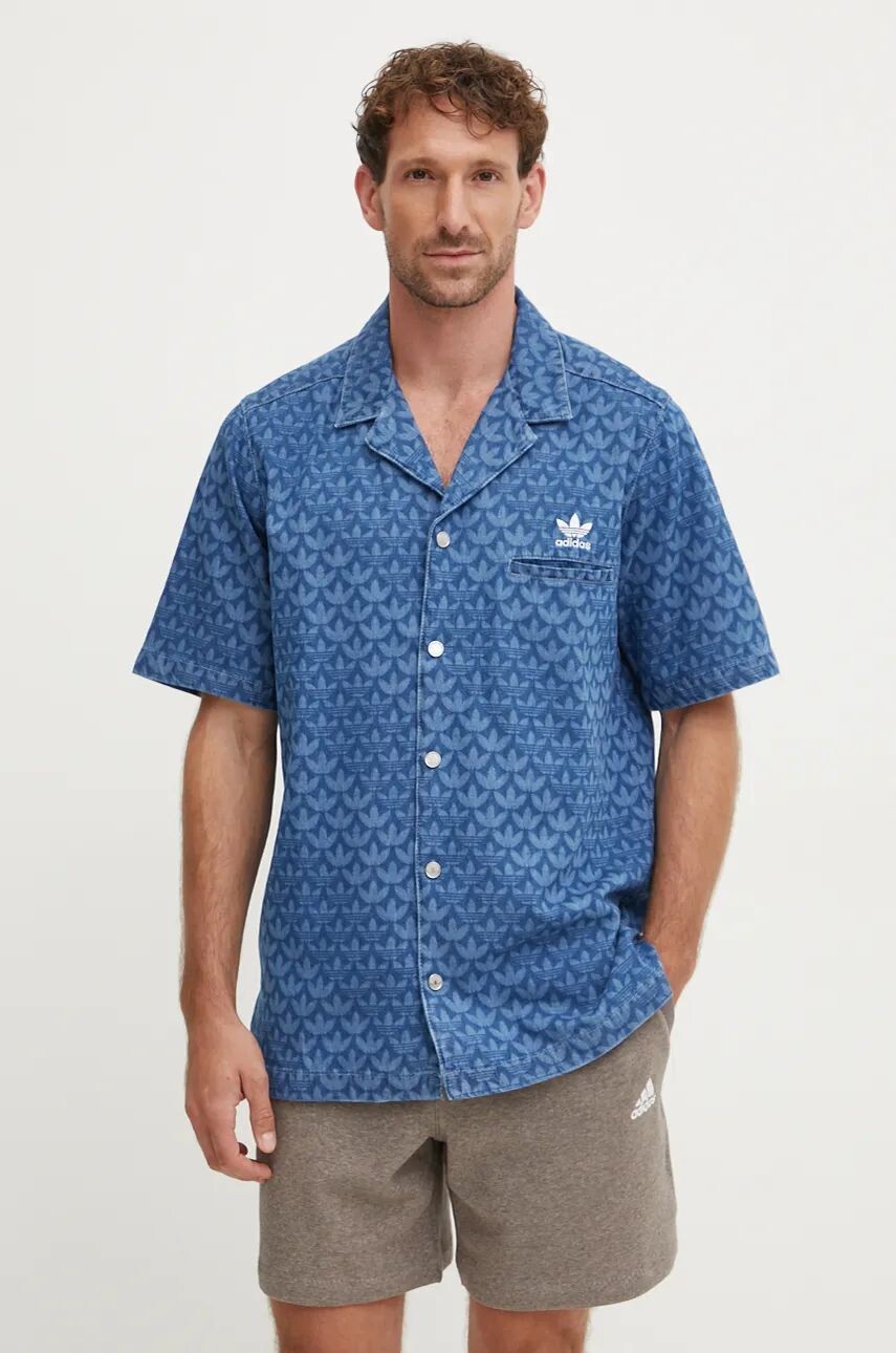 

Джинсовая рубашка adidas Originals, синий