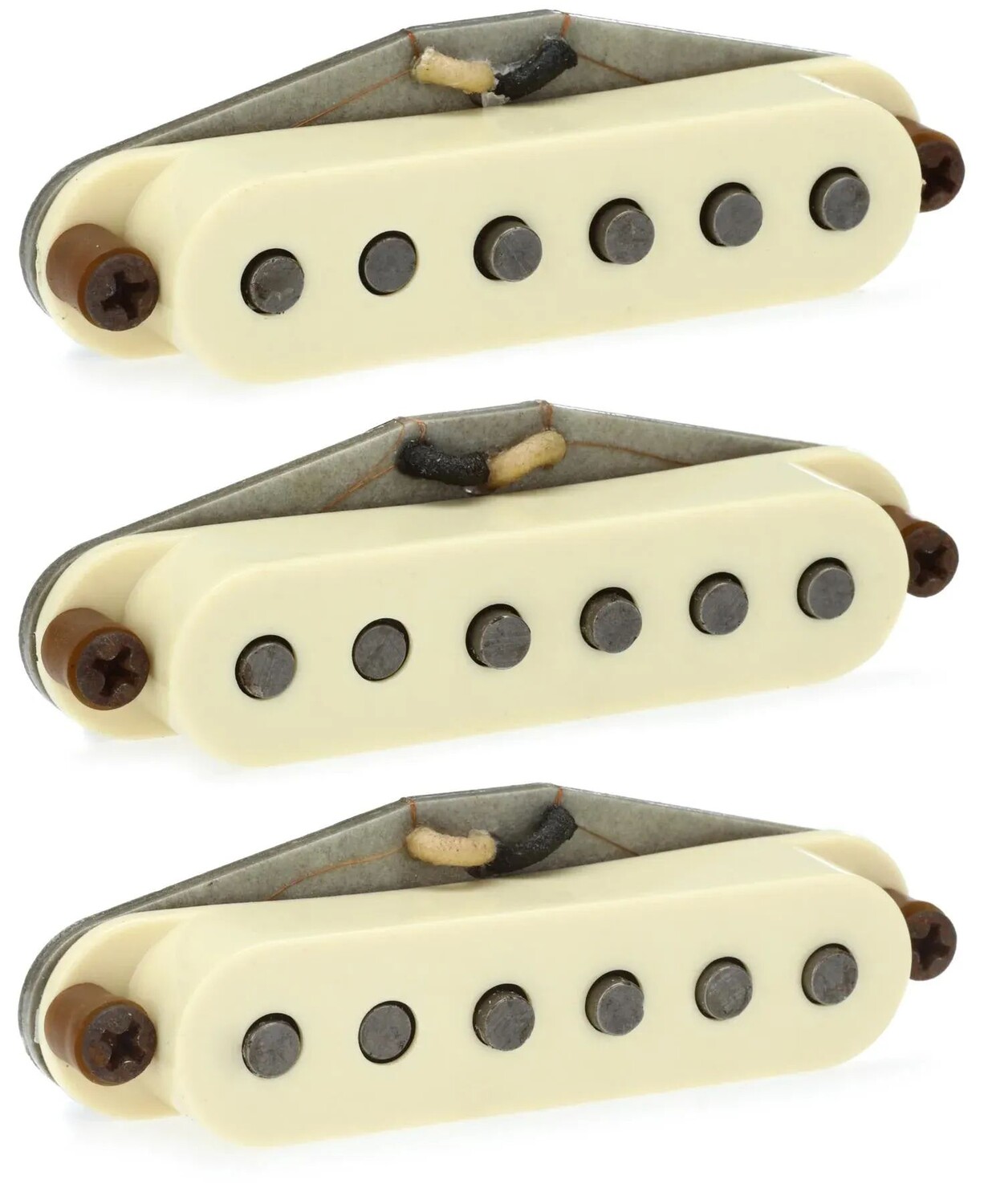 

Набор звукоснимателей Seymour Duncan Antiquity II Surfer Strat из трех частей с одной катушкой — состаренный белый
