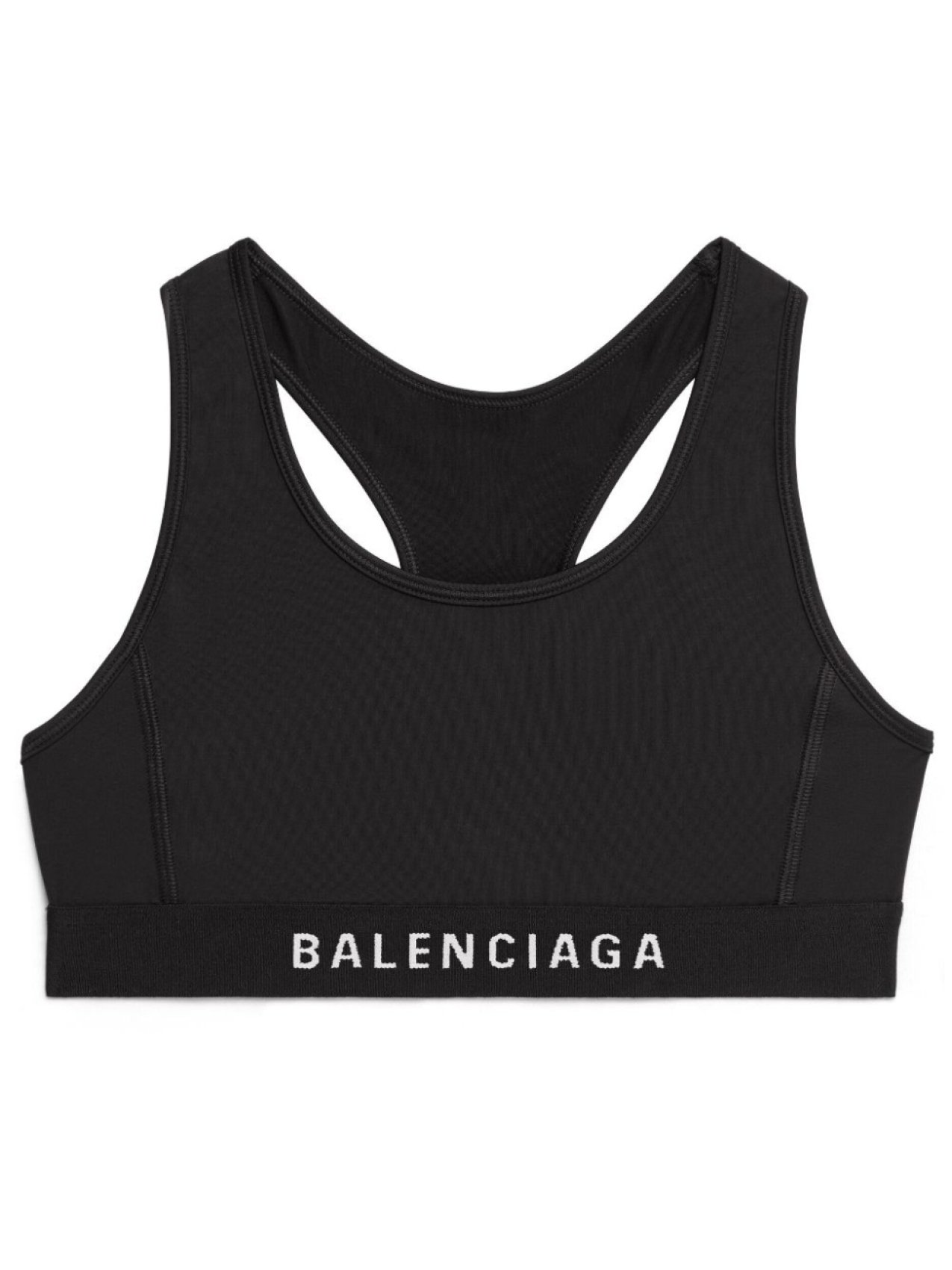 

Спортивный бюстгальтер с логотипом Balenciaga, черный