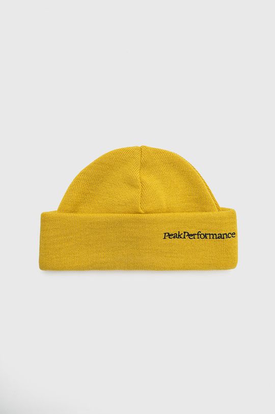 цена Шерстяная шапка Peak Performance, желтый