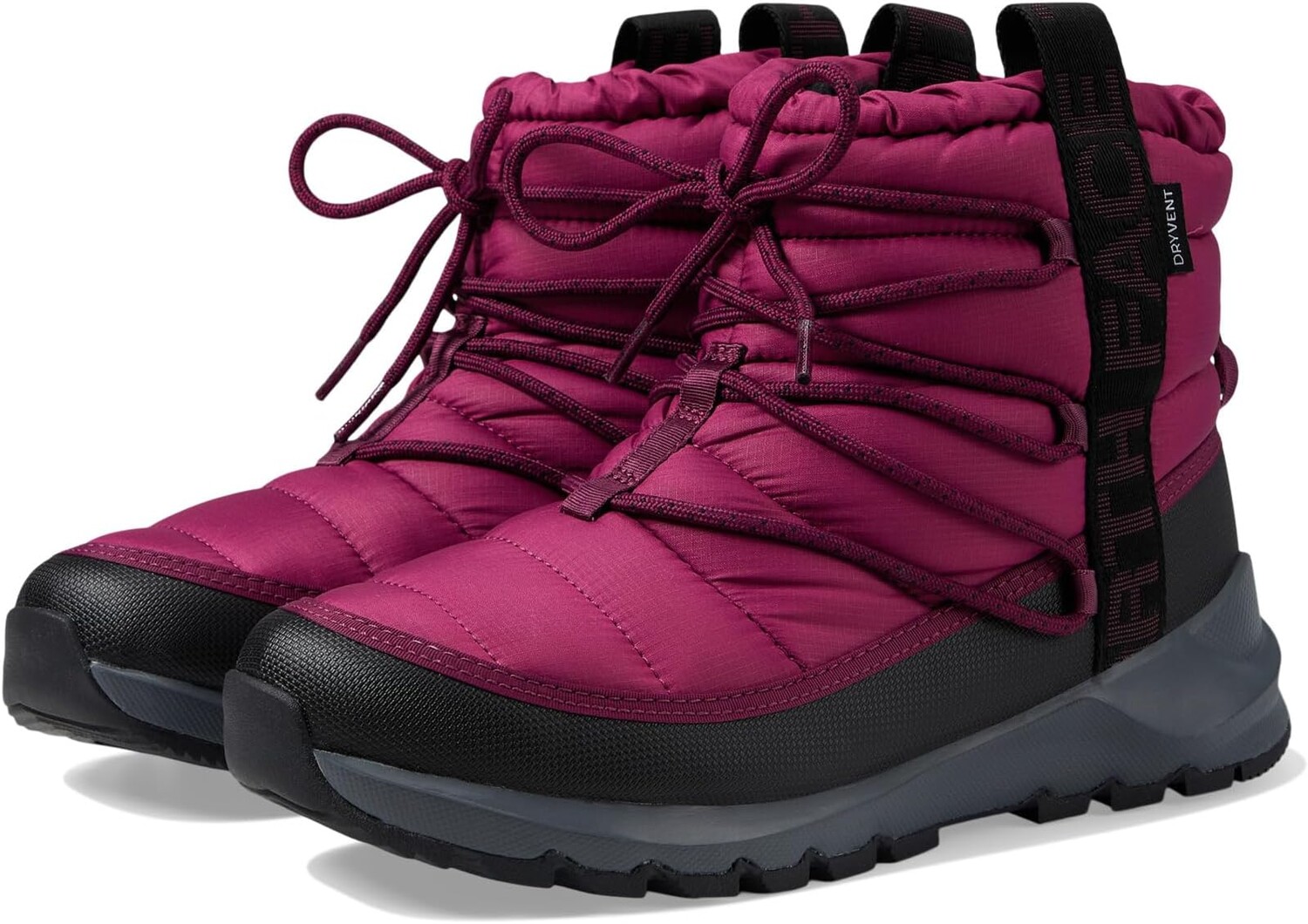 

Зимние ботинки ThermoBall Lace-Up Waterproof The North Face, цвет Boysenberry/TNF Black