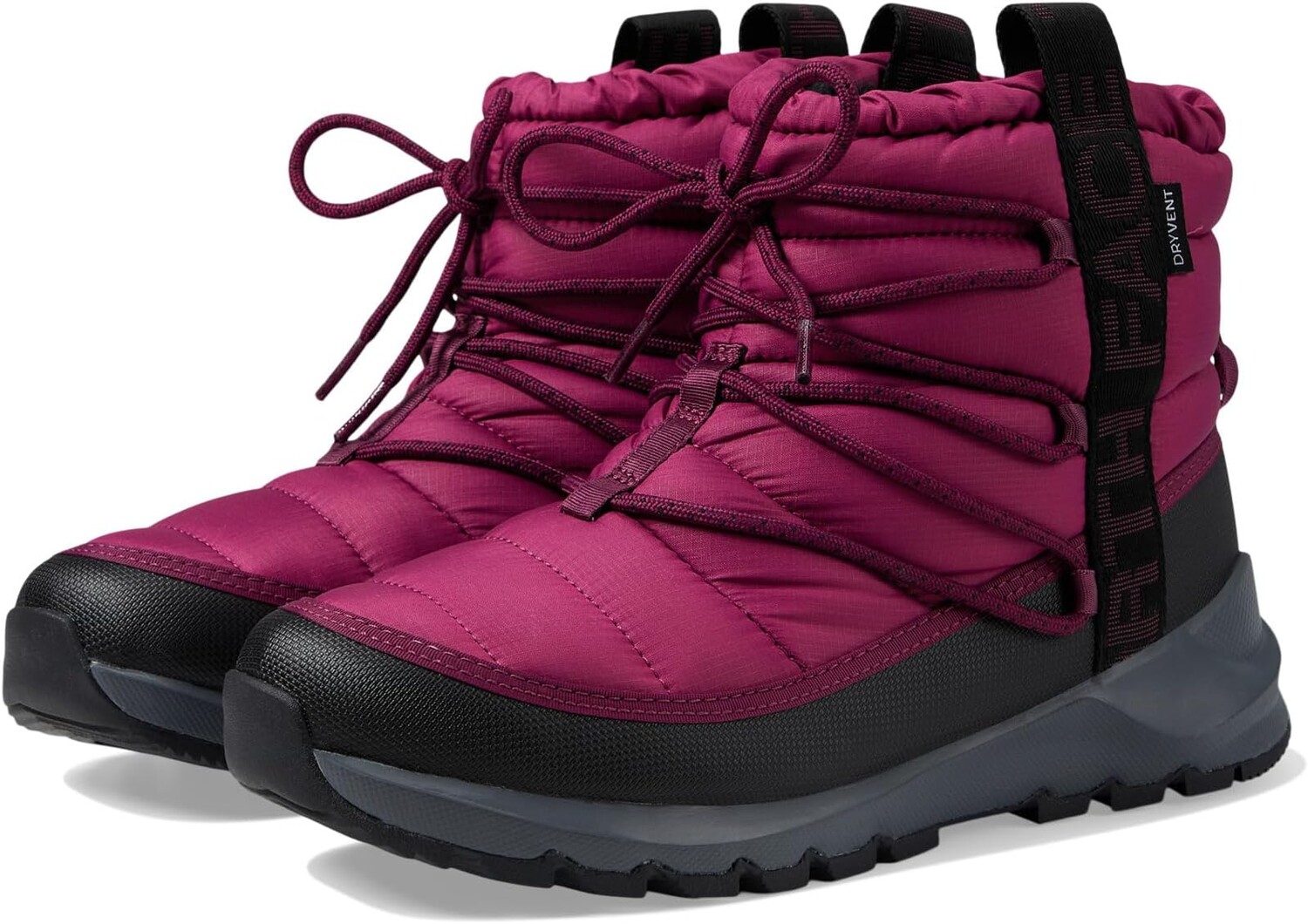 Зимние ботинки ThermoBall Lace-Up Waterproof The North Face, цвет Boysenberry/TNF Black трекинговые брюки the north face women s dawn turn hybrid pant цвет boysenberry tnf black