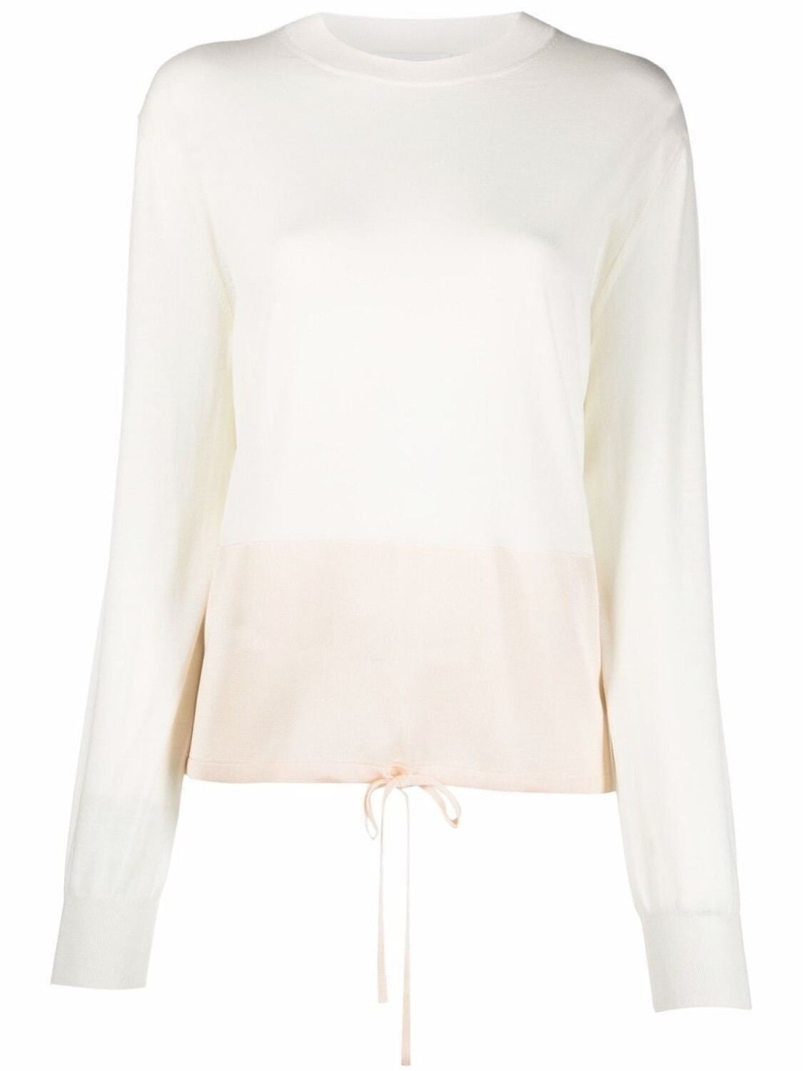 

Jil Sander трикотажный джемпер с кулиской, нейтральный цвет