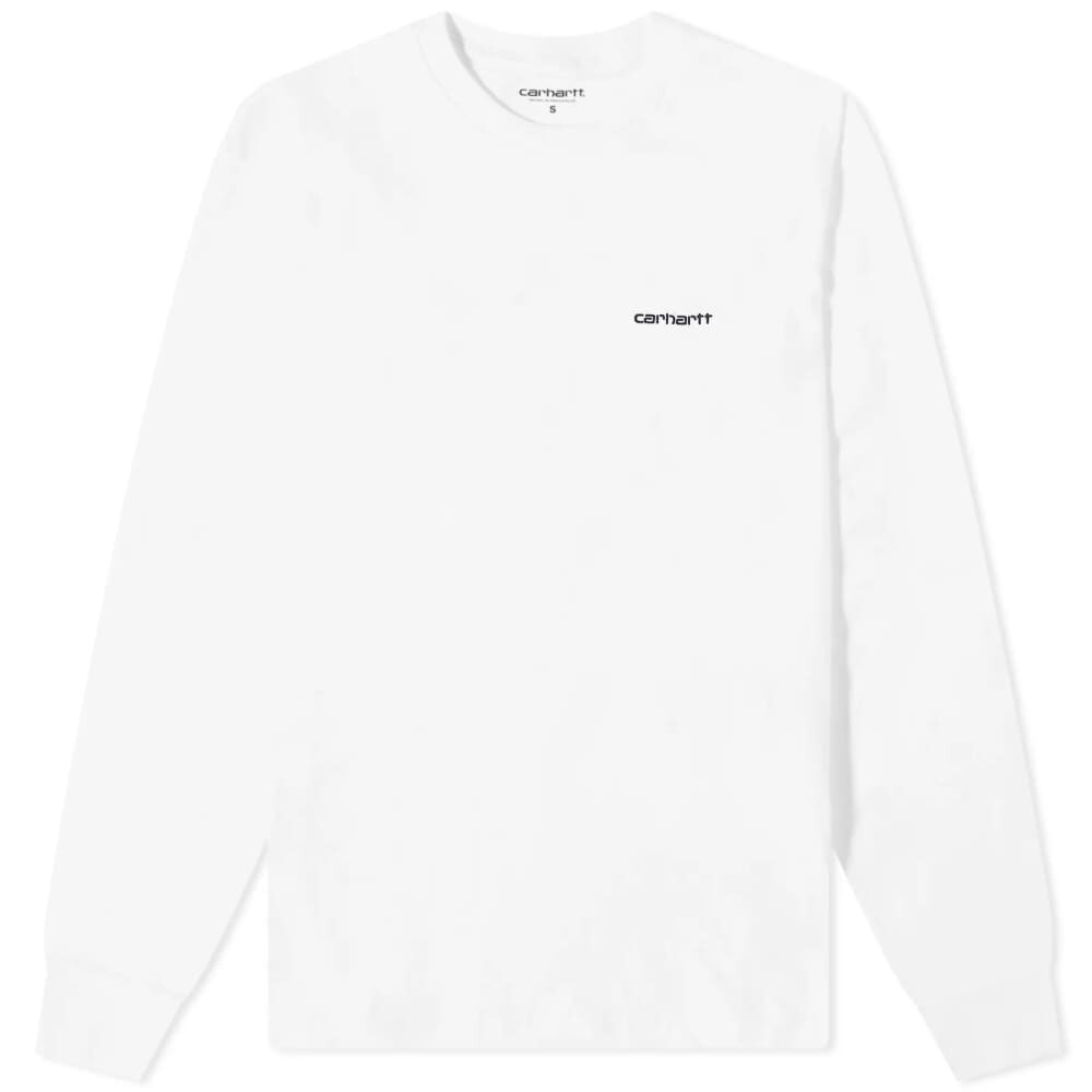 

Футболка Carhartt WIP с длинным рукавом и вышивкой, белый/черный
