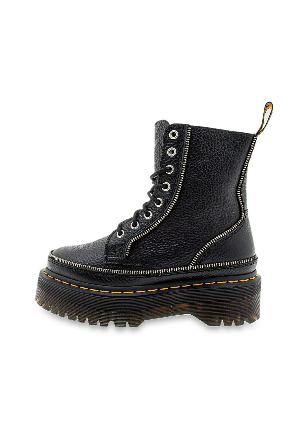 

Ботинки на платформе JADON ZIP MILLED Dr. Martens, черный