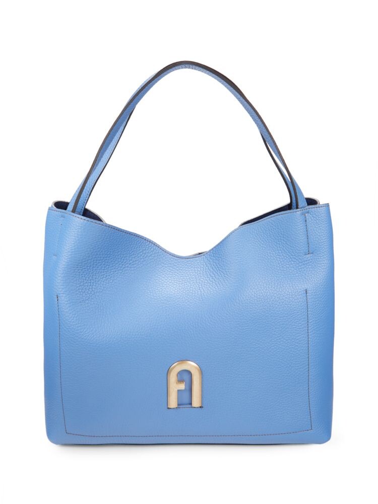 

Кожаная сумка через плечо Furla, синий