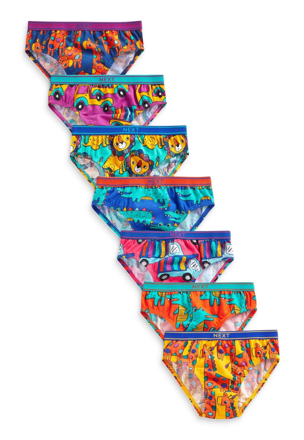 

Трусы 7 PACK Next, цвет bright animals