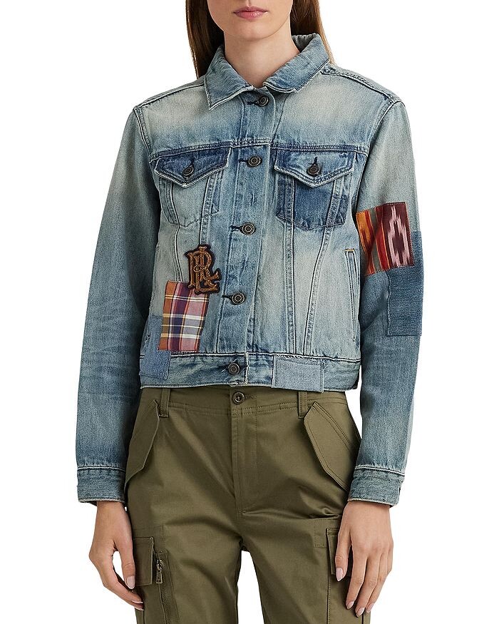 

Джинсовая куртка Trucker в технике пэчворк Ralph Lauren