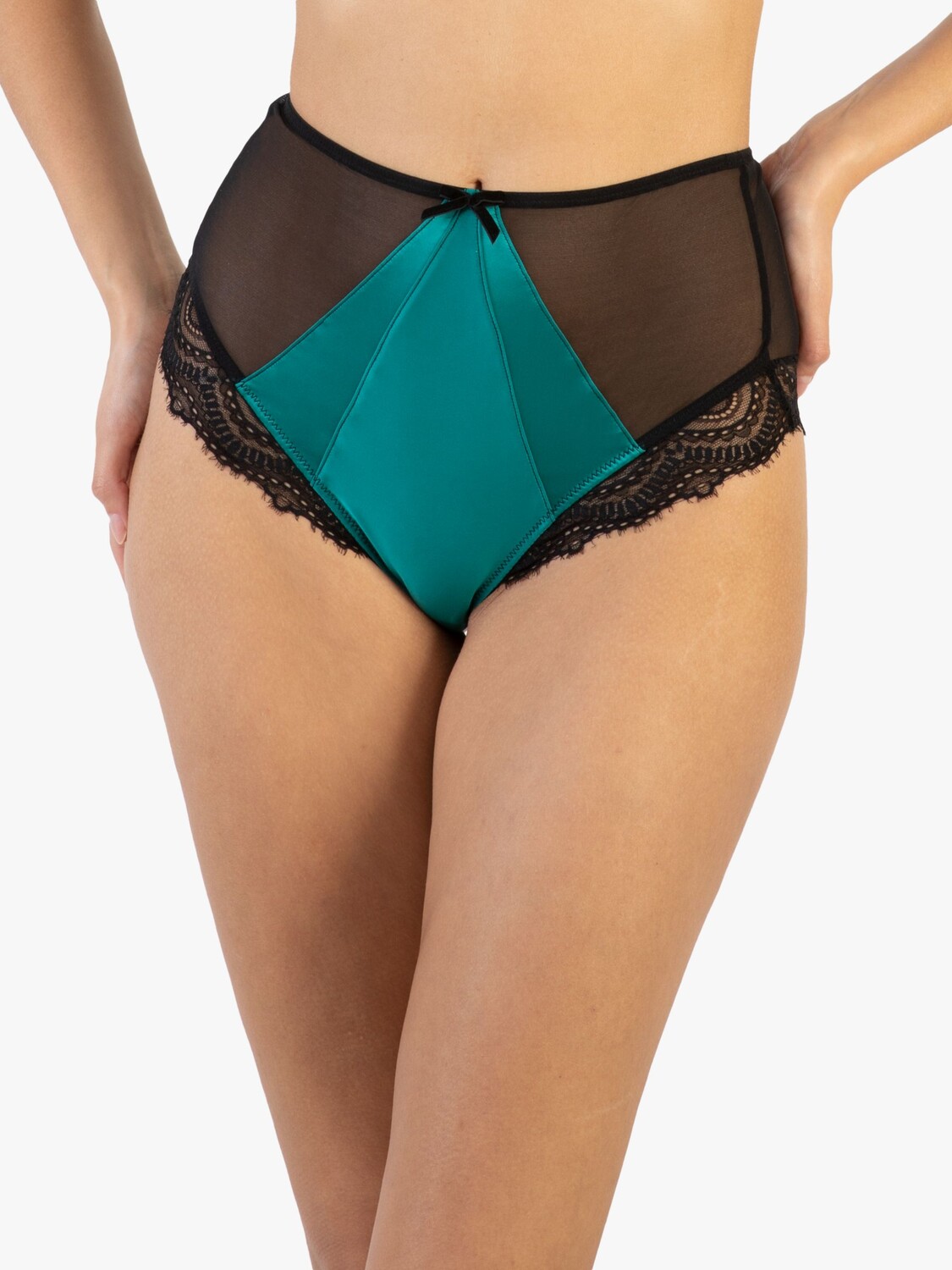

Атласные трусики с высокой талией Melda Playful Promises, бирюзовый