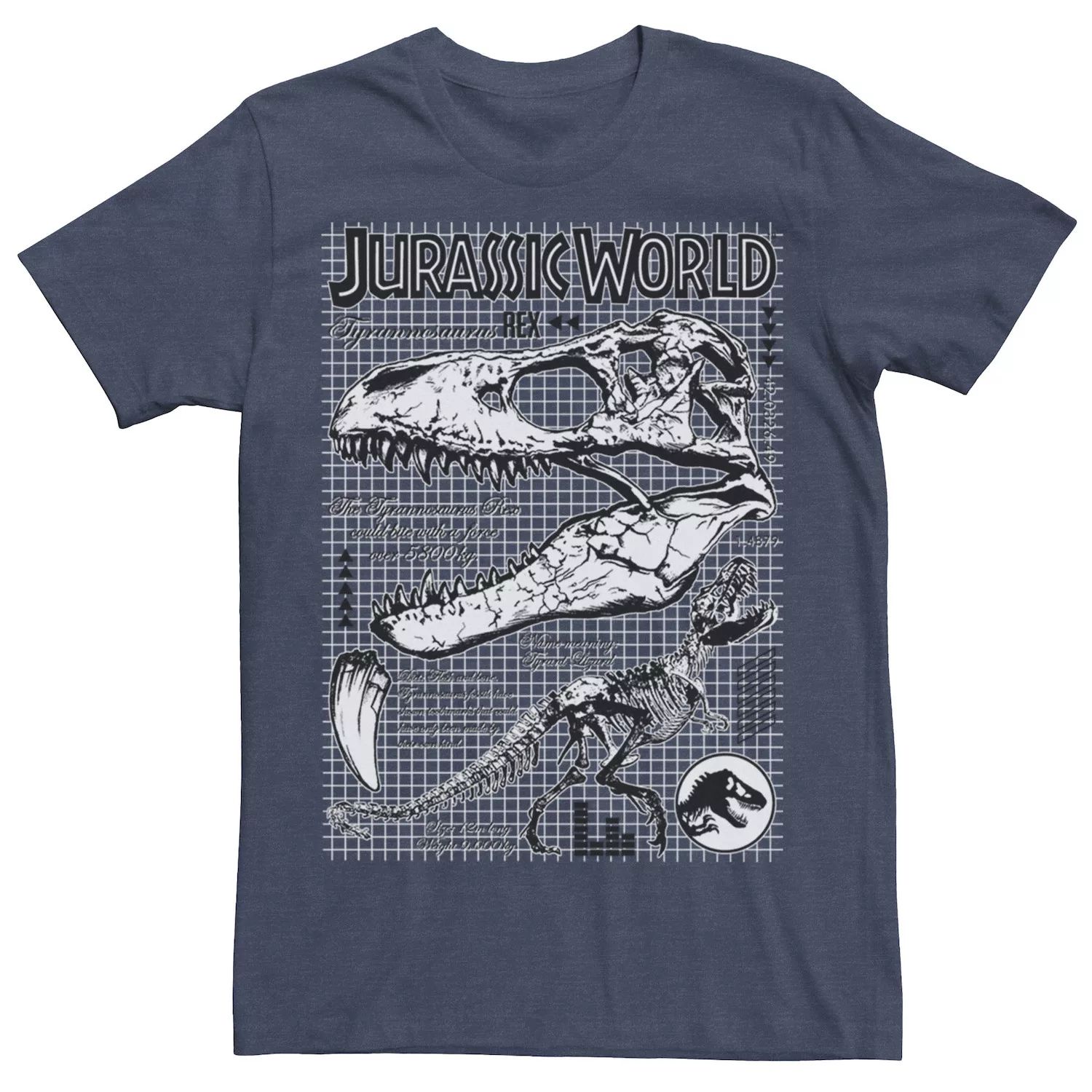 цена Мужская футболка с изображением двух костей тираннозавра Jurassic World