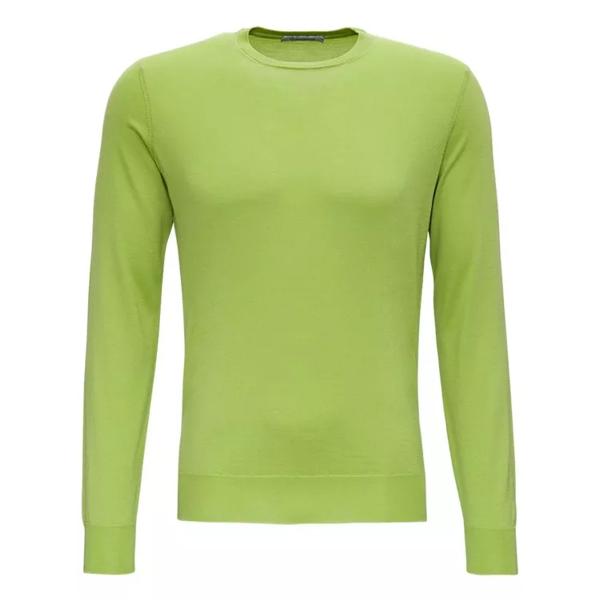 Футболка long sleeved wool and silk sweater Gaudenzi, зеленый