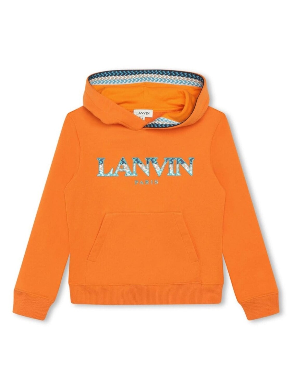 

Lanvin Enfant худи с логотипом, оранжевый