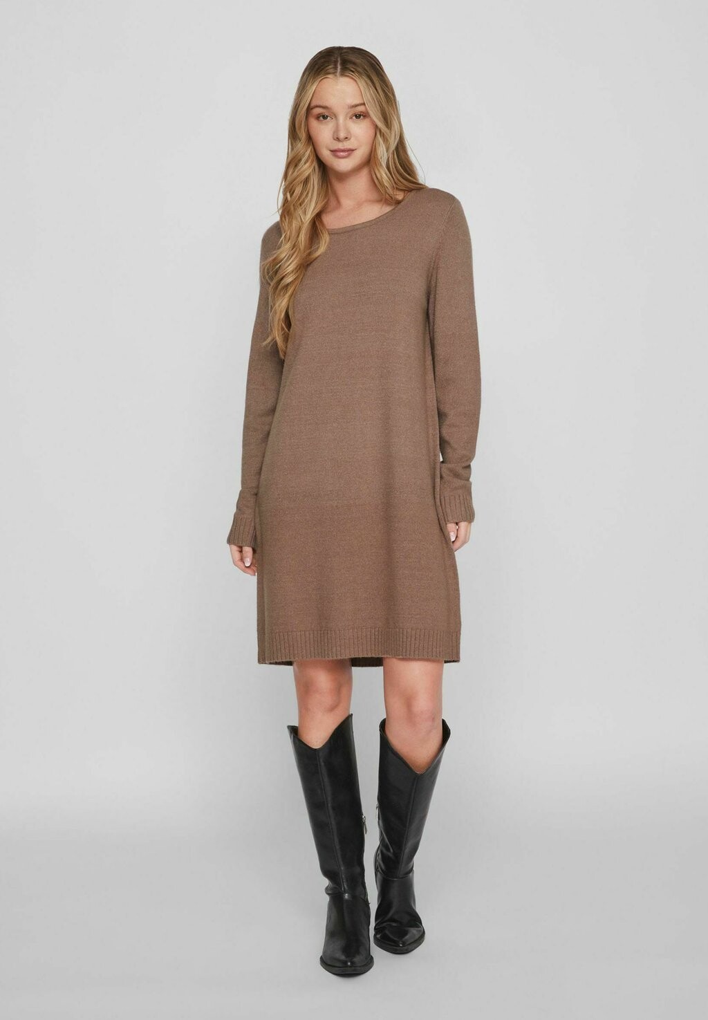 

Платье VILA VIRIL LS NOOS, цвет walnut