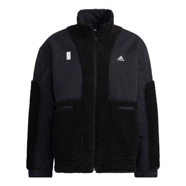 Куртка adidas Wj Mixboa Jkt Splicing Fleece Jacket Black, черный цена и фото