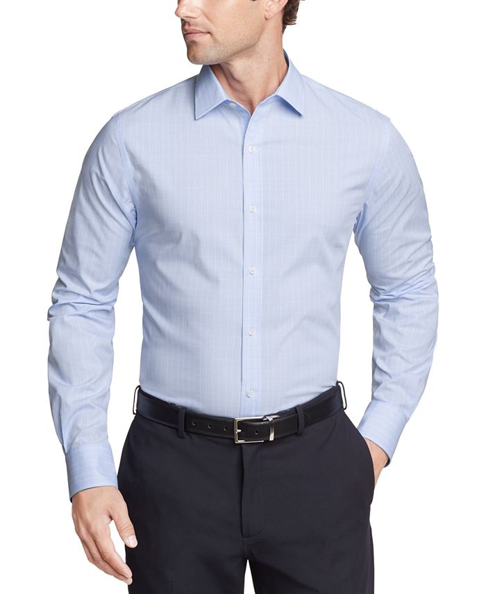 Мужская немнущаяся классическая рубашка TH Flex Essentials Tommy Hilfiger, цвет Th Classic Blue