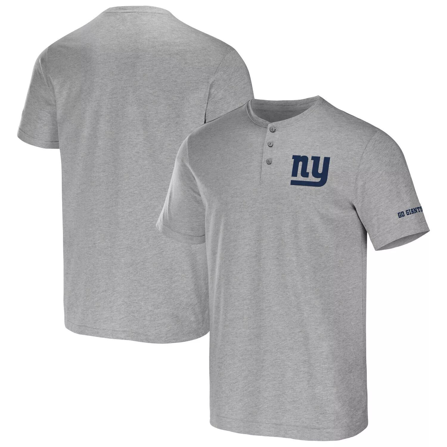 

Мужская футболка из коллекции NFL x Darius Rucker от Fanatics Heather Grey New York Giants Henley