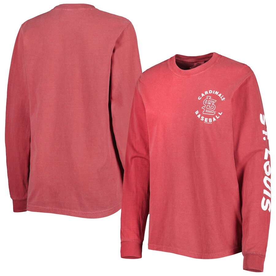 

Футболка с длинным рукавом Soft as a Grape St Louis Cardinals, красный