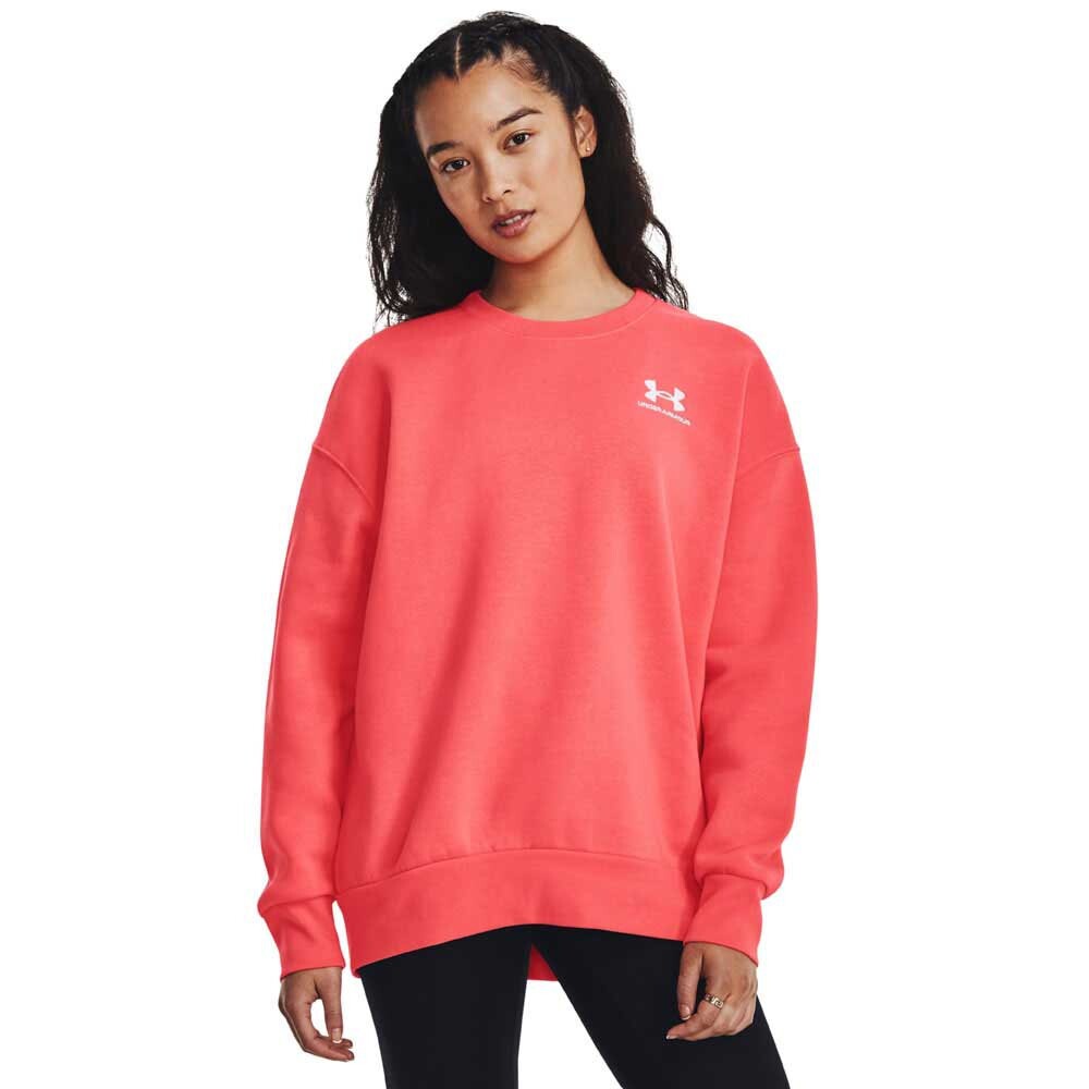 

Толстовка Under Armour Essential Fleece OS Crew, красный