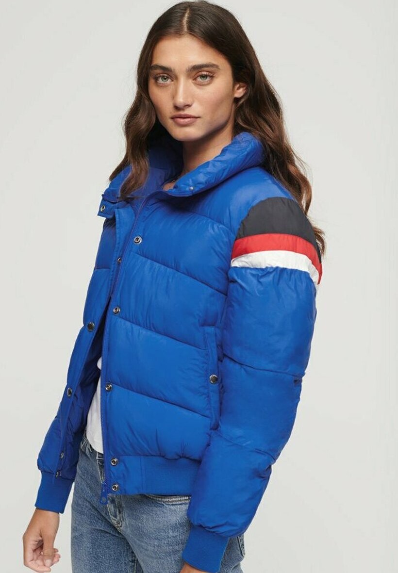 

Куртка Superdry РЕТРО ПАНЕЛЬ, цвет royal blue