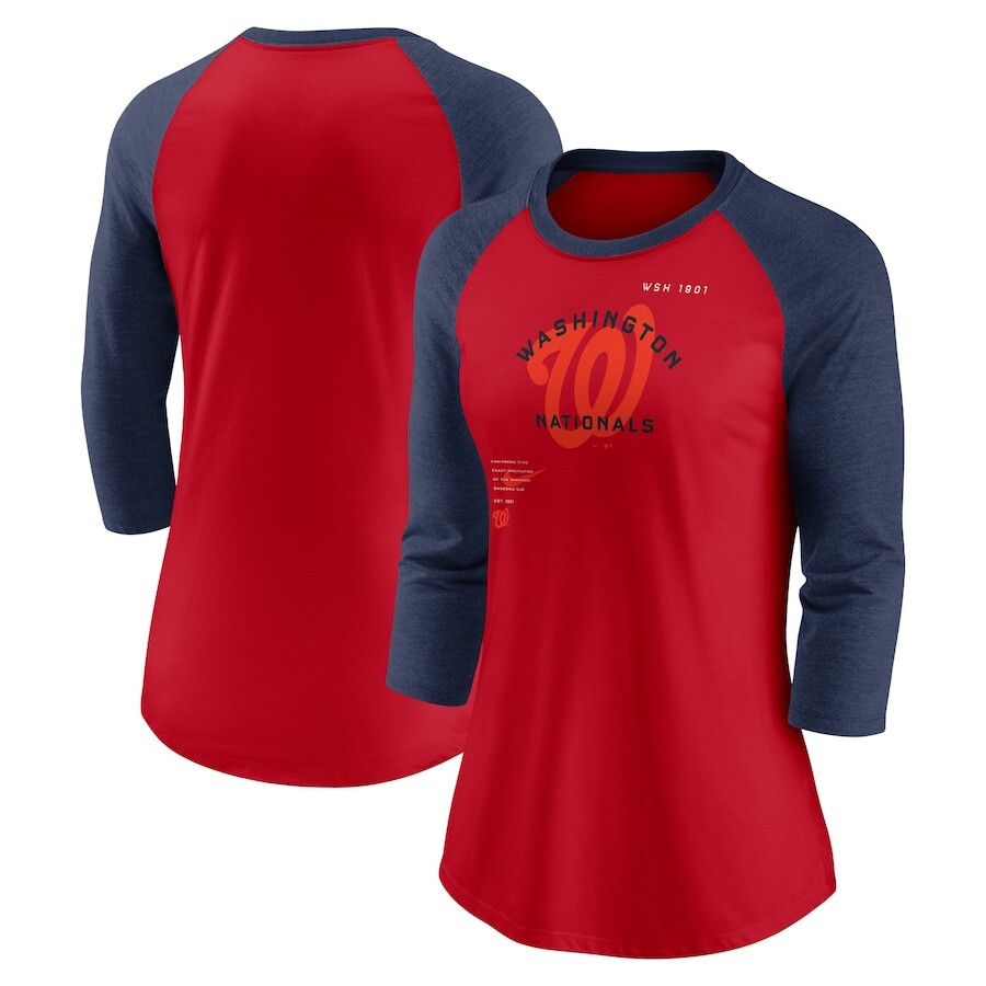 

Футболка с длинным рукавом Nike Washington Nationals, красный
