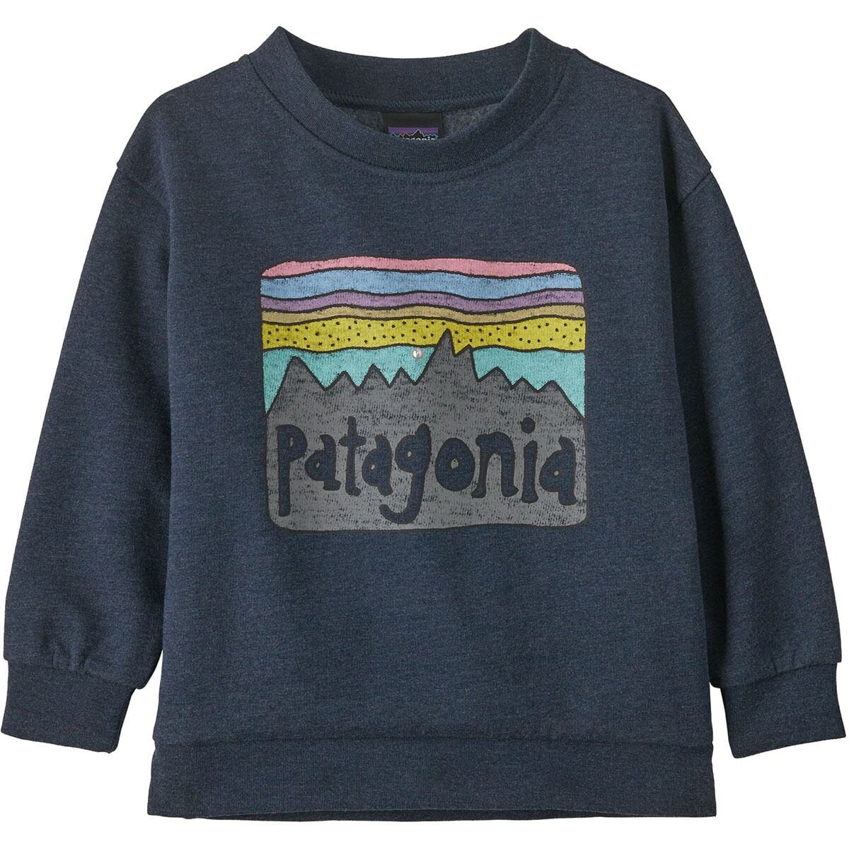 

Легкая толстовка crew – для младенцев Patagonia, цвет fitz roy skies/new navy