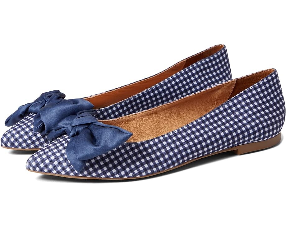 

Балетки Jack Rogers Heidi Flat Gingham, цвет Gingham/Midnight