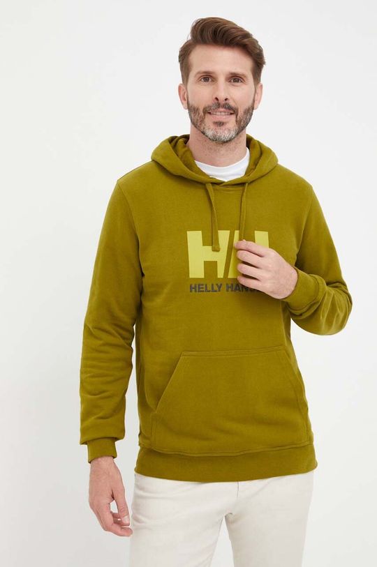 цена Худи с логотипом HH Helly Hansen, зеленый
