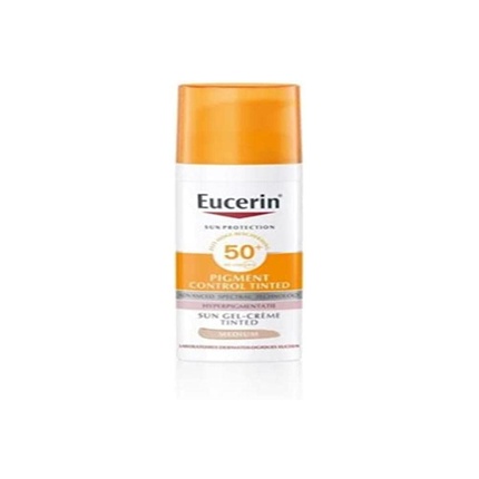 Pigment Control Spf50+ Солнцезащитный гель-крем для лица среднего оттенка 50 мл, Eucerin